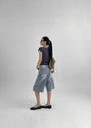 [MADE] Robeng Stripe Henley Neck Short Sleeve Tee