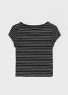 [MADE] Robeng Stripe Henley Neck Short Sleeve Tee