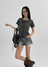 Somia Cut-Off Denim Shorts
