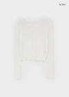 Sophien Round Neck Ribbed Summer Cardigan