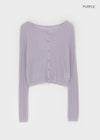 Sophien Round Neck Ribbed Summer Cardigan