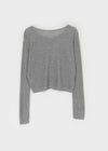 Sophien Round Neck Ribbed Summer Cardigan