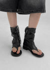Redito Buckle Leather Slip-on Boots