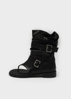 Redito Buckle Leather Slip-on Boots
