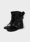 Redito Buckle Leather Slip-on Boots