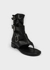 Redito Buckle Leather Slip-on Boots