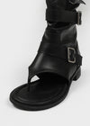 Redito Buckle Leather Slip-on Boots