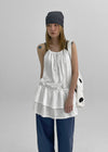 Uptusing Balloon Tiered Mini Dress