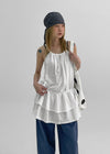 Uptusing Balloon Tiered Mini Dress