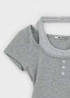 [MADE] Soldin Stripe Layered Short Sleeve T-shirt