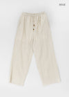 Tenma Summer Stripe Wide Banding Pants
