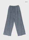 Tenma Summer Stripe Wide Banding Pants
