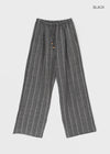 Tenma Summer Stripe Wide Banding Pants