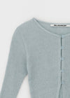 [MADE] Plizé Linen Frill Knit Cardigan