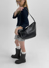 Kimber Double Strap Leather Crossbody Bag