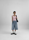 Robka Stripe Bermuda Denim Pants