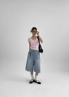 Robka Stripe Bermuda Denim Pants