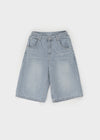 Robka Stripe Bermuda Denim Pants