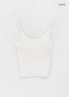 Dupong Lace Strap Sleeveless Top (Built-in Cap)