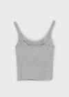 Dupong Lace Strap Sleeveless Top (Built-in Cap)