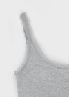 Dupong Lace Strap Sleeveless Top (Built-in Cap)