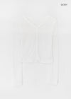 Wikubi Summer Sheer V-Neck Cardigan