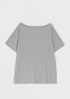 Naichu Number Loose Fit Off-Shoulder Short Sleeve Tee