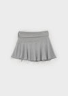Kangson Banding Strap Flare Mini Skirt