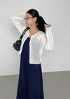 Elzip Summer Round Knit Cardigan