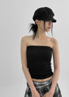 Pongpon Banding Tube Top (Built-in Cap)