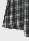 [MADE] Playit Check Pleated Wrap Midi Skirt