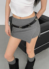 Rangtoon Banding Slit Mini Skirt Pants