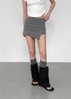Rangtoon Banding Slit Mini Skirt Pants