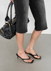 Labeton Leather Thong Mules