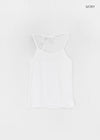 Creme Strap Halter Sleeveless Top
