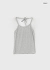Creme Strap Halter Sleeveless Top