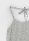 Creme Strap Halter Sleeveless Top