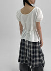 Shagg Ribbon Puff Blouse