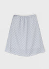 Ditue Check Chiffon Midi Skirt