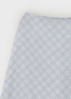 Ditue Check Chiffon Midi Skirt