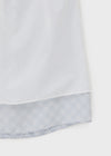Ditue Check Chiffon Midi Skirt