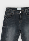 Temson Seamline Denim Capri Pants