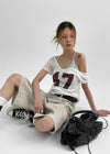 Twotumble Number U-Neck Short Sleeve Tee