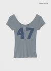 Twotumble Number U-Neck Short Sleeve Tee