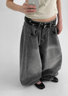 Cuping Layered Double Eyelet Belt