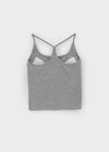 Beltum Semi-Crop Sleeveless Top (Built-in Cap)