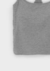 Beltum Semi-Crop Sleeveless Top (Built-in Cap)