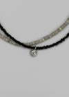 Eturned Beads Layered Necklace
