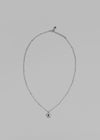 (SILVER 925) Blurky Silver Ball Star Necklace
