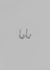(SILVER 925) Durine Minimal Silver Hoop Earrings